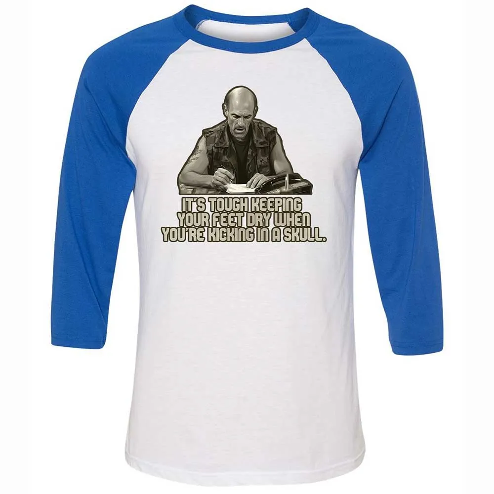 Unisex 3/4 Baseball Tee - AYLNH7LK - White/True Royal - 10
