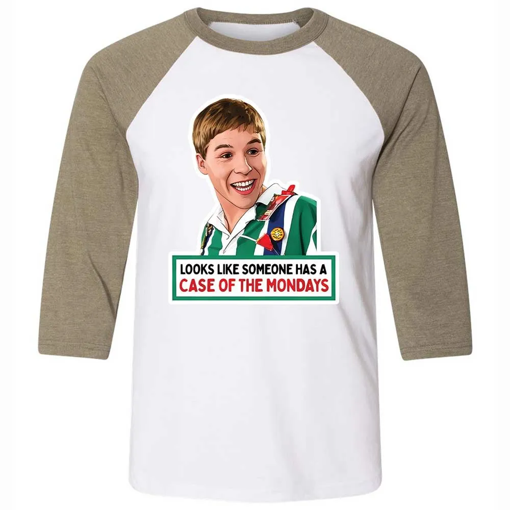 Unisex 3/4 Baseball Tee - BRG3Y9LG - White/Heather Olive - 4