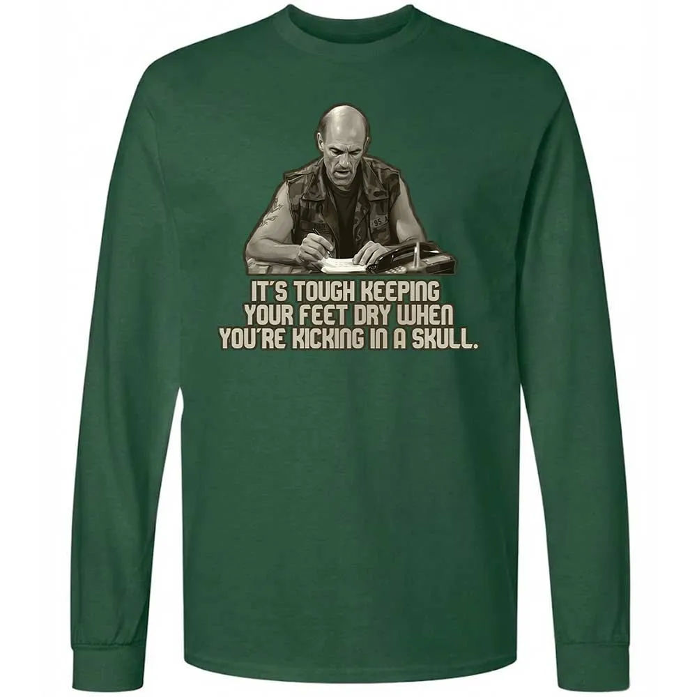 Long Sleeve T-Shirt - 3MAK9C4S - Forest Green - 14