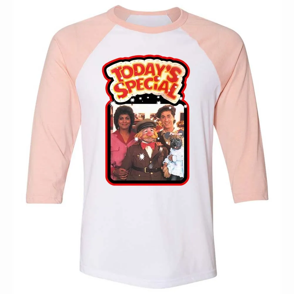 Unisex 3/4 Baseball Tee - KJW8BRY7 - White/Heather Peach - 5