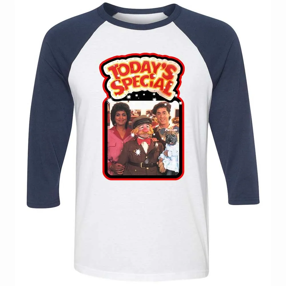 Unisex 3/4 Baseball Tee - KJW8BRY7 - White/Navy - 8