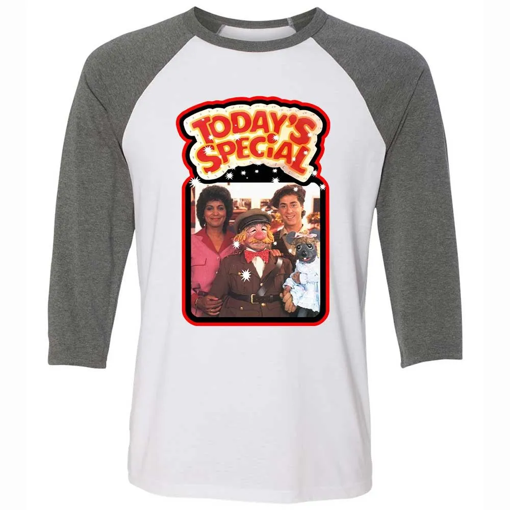 Unisex 3/4 Baseball Tee - KJW8BRY7 - White/Deep Heather - 11
