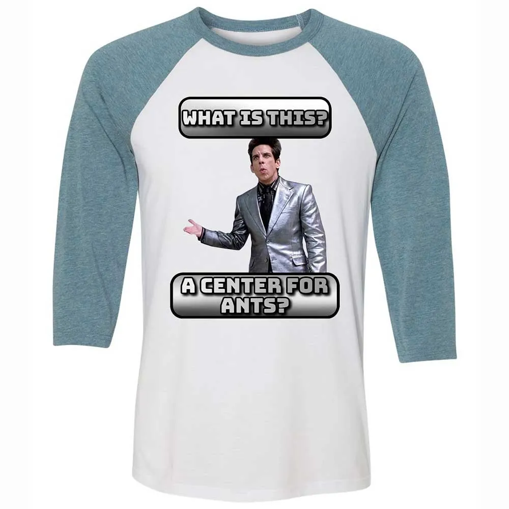 Unisex 3/4 Baseball Tee - 6YZ82BE2 - White/Denim - 3