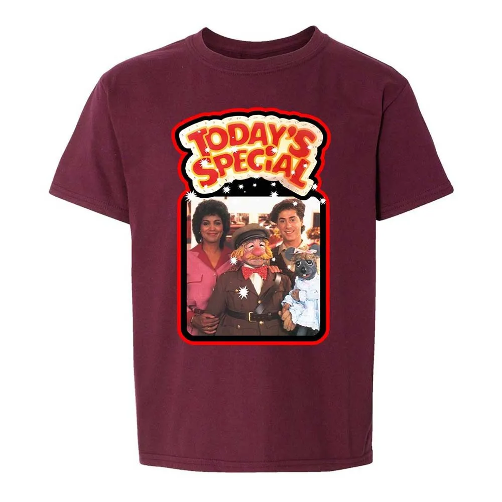 Kids T-Shirt - L6SLMTV1 - Maroon - 19