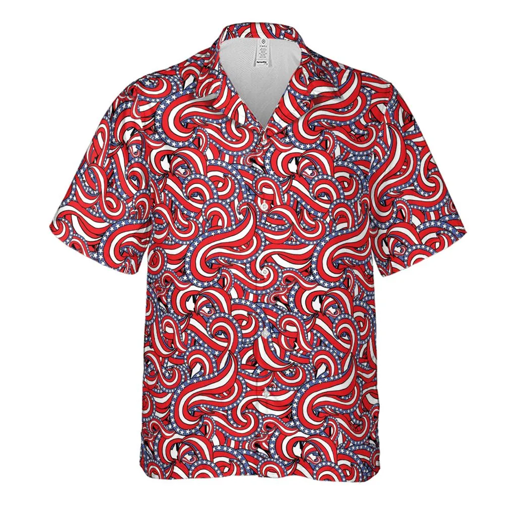 Patriotic American Flag Red White and Blue Stars -  - 2