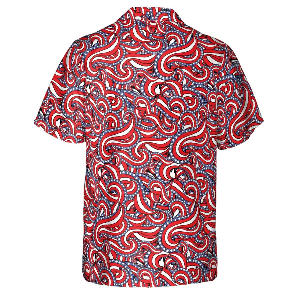 Patriotic American Flag Red White and Blue Stars -  - 3