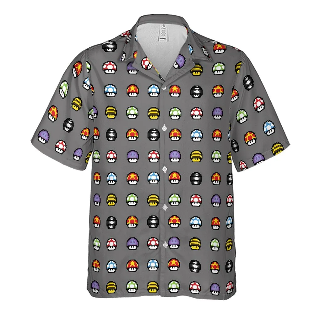 Retro Pixels Mushroom Pattern -  - 2