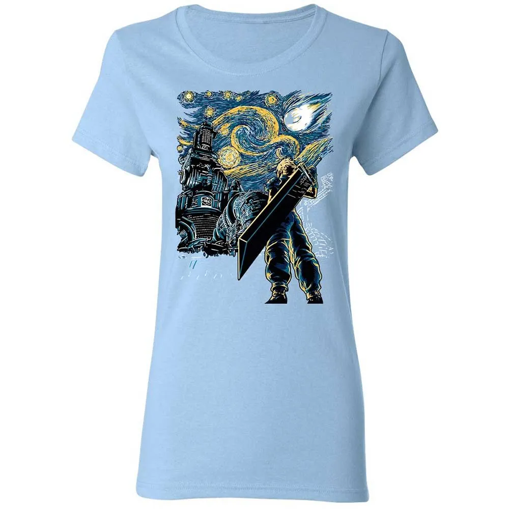 Women's T-Shirt - 9A5J4Q7X - Light Blue - 13