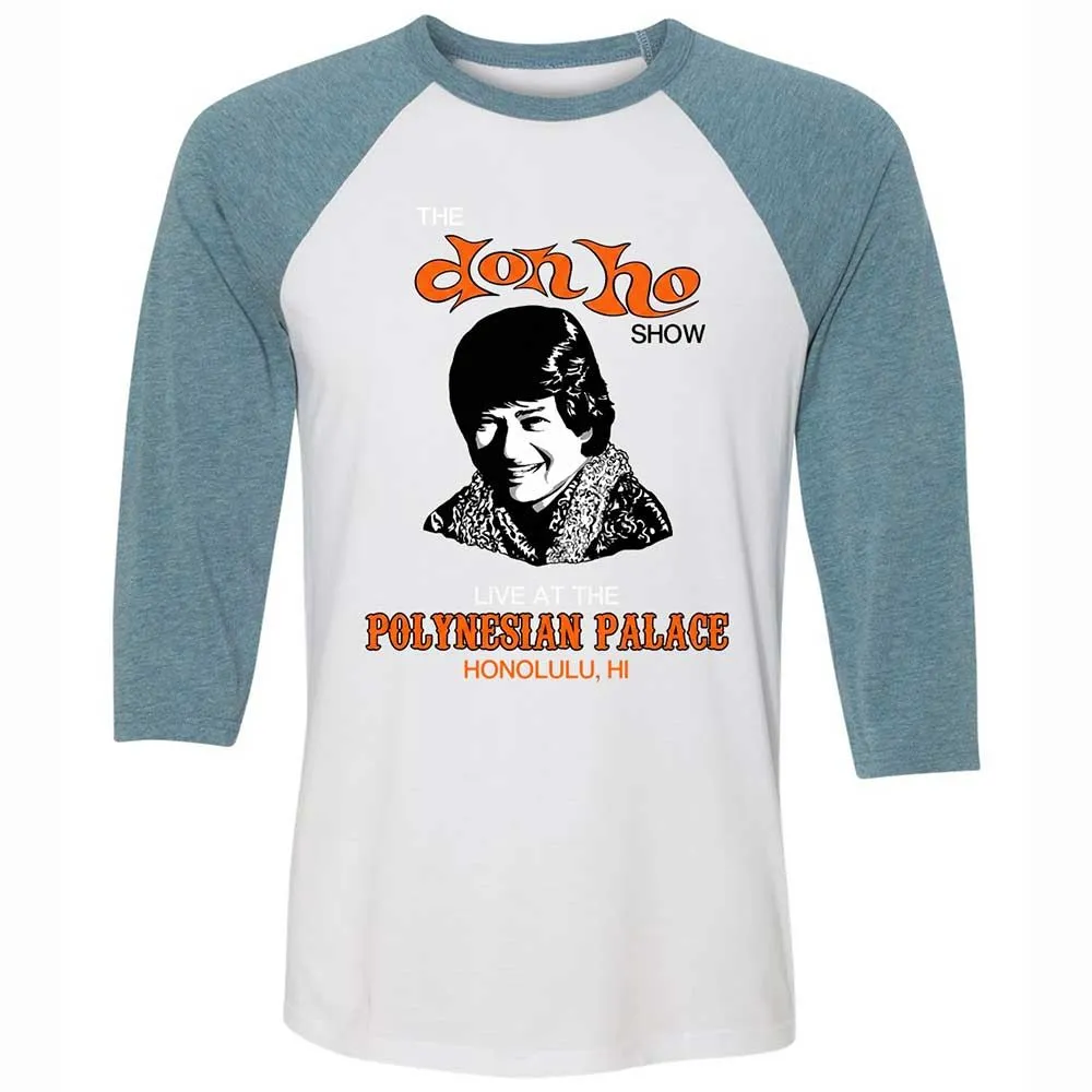 Unisex 3/4 Baseball Tee - 3DUG9C7A - White/Denim - 3