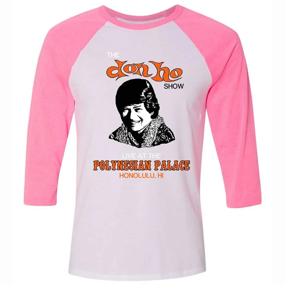 Unisex 3/4 Baseball Tee - 3DUG9C7A - White/Neon Pink - 12