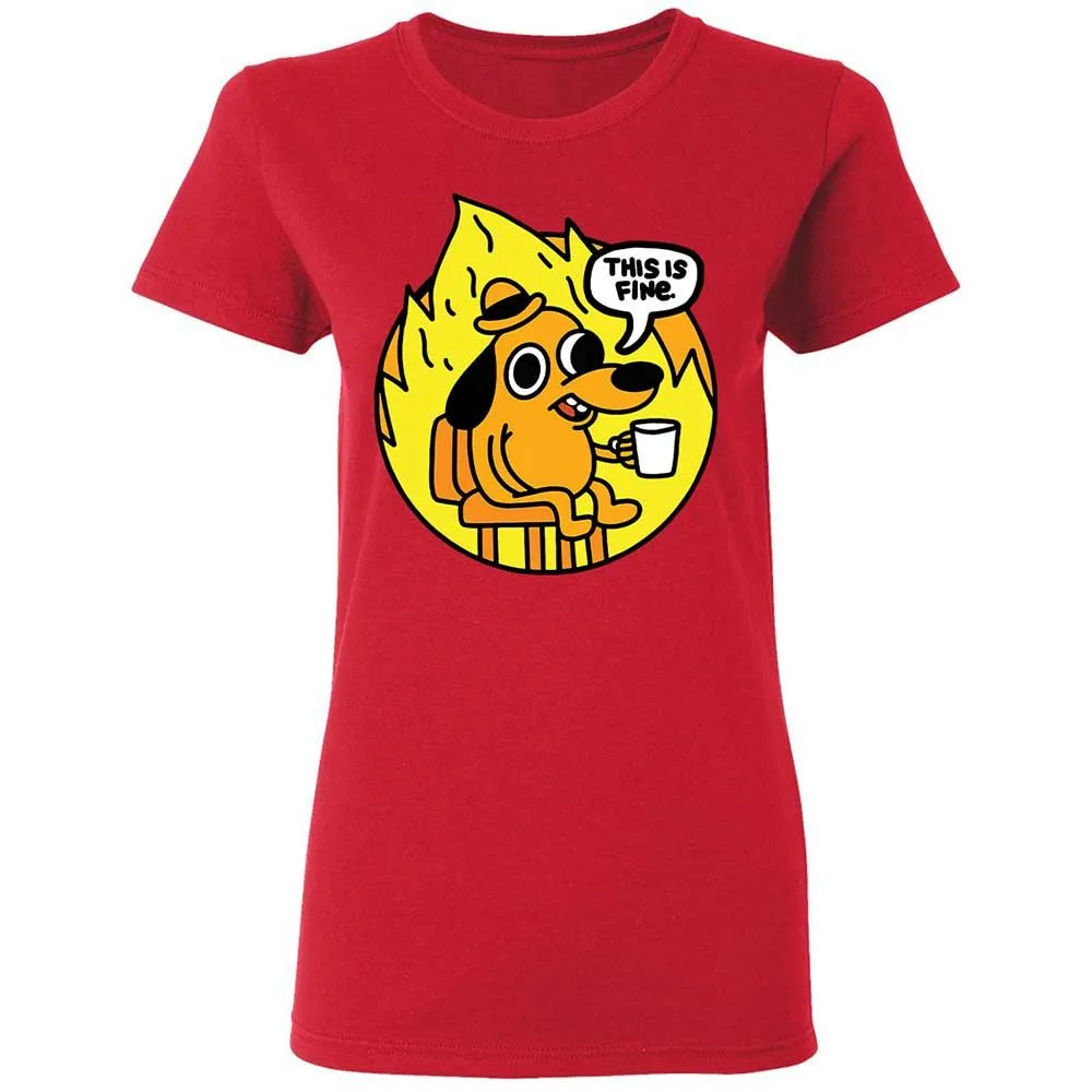 This is Fine - Red - 9