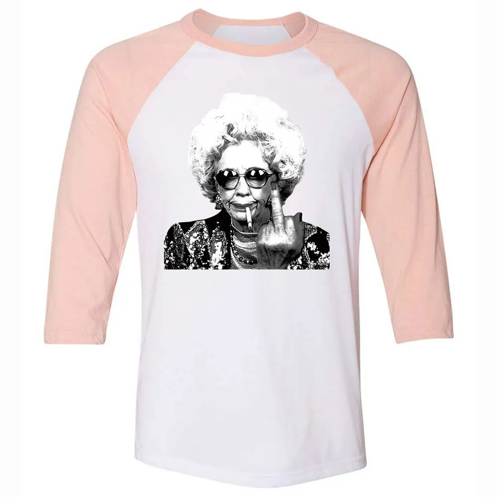 Badass Grandma - White/Heather Peach - 5