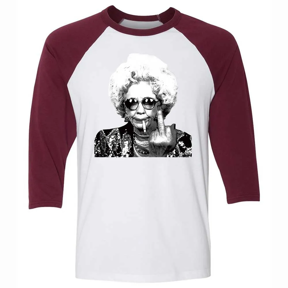 Badass Grandma - White/Maroon - 7