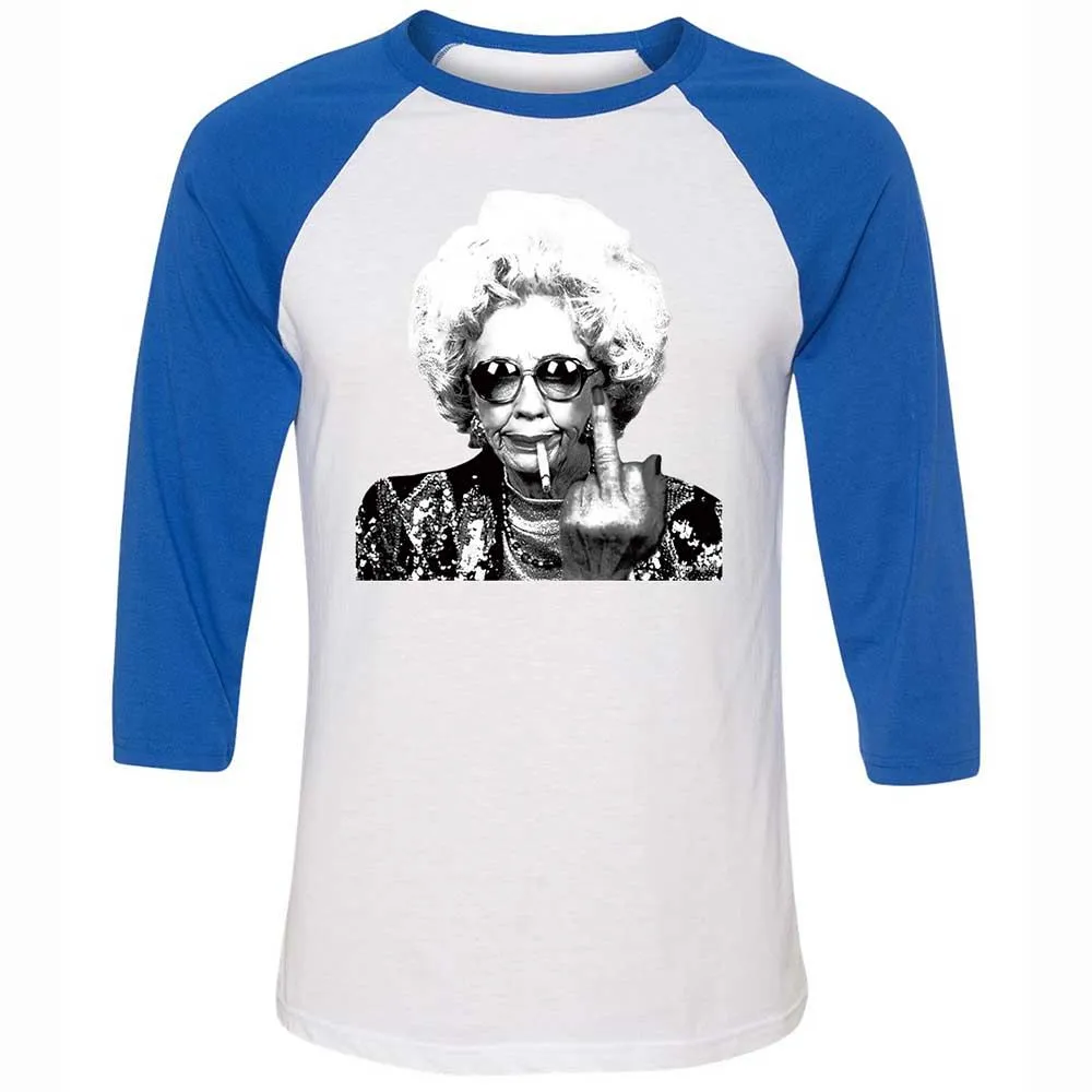Badass Grandma - White/True Royal - 10