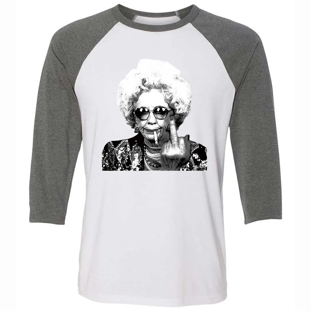 Badass Grandma - White/Deep Heather - 11