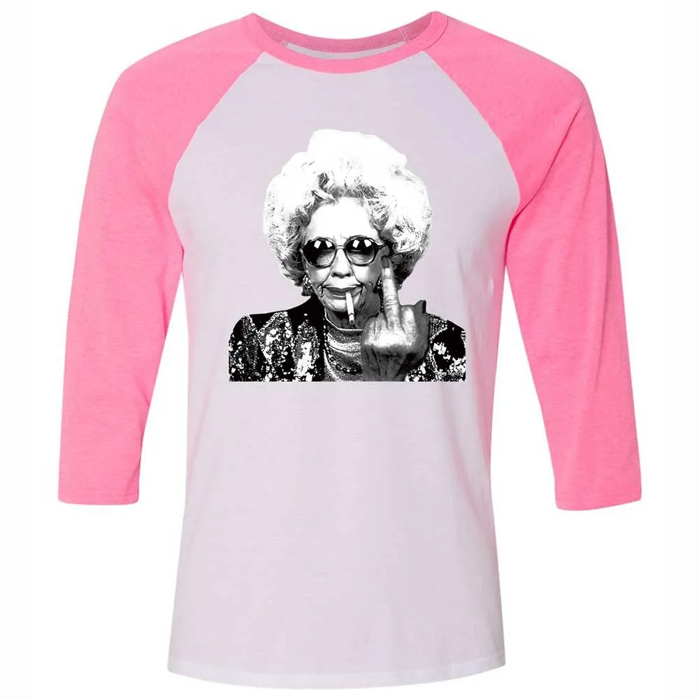 Badass Grandma - White/Neon Pink - 12