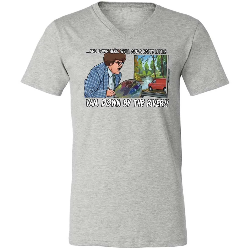 Unisex V-Neck T-Shirt - H3XCQJWC - Athletic Heather - 15