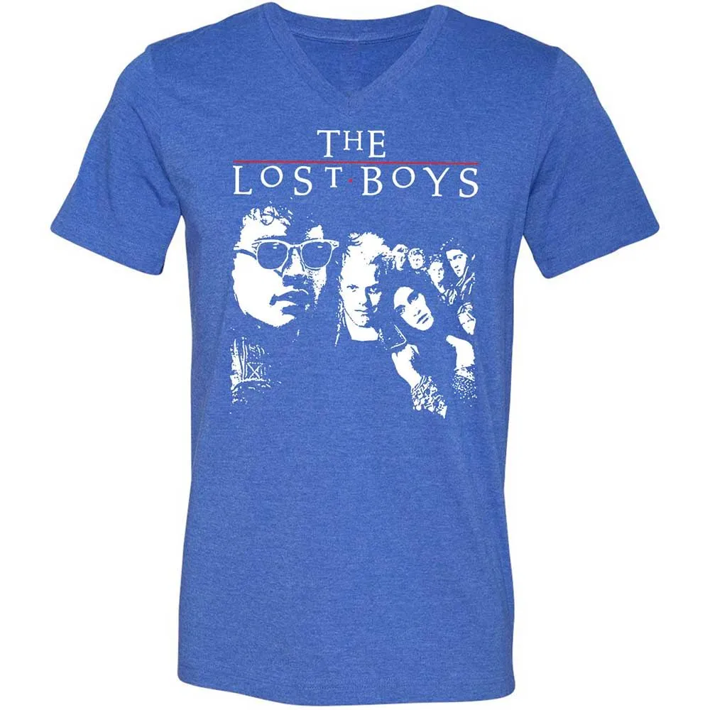 Unisex V-Neck T-Shirt - 187PTJEQ - Heather True Royal - 5