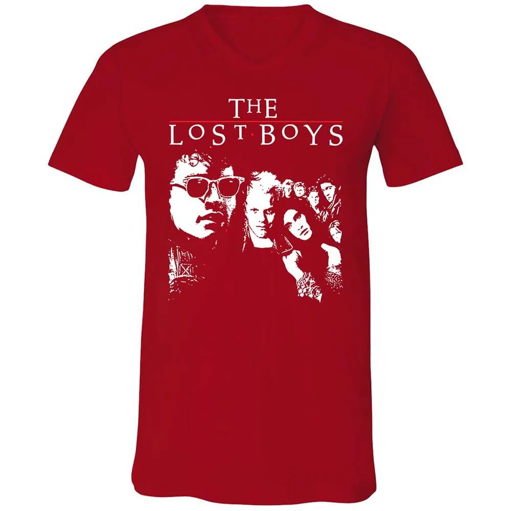 Unisex V-Neck T-Shirt - 187PTJEQ - Red - 6