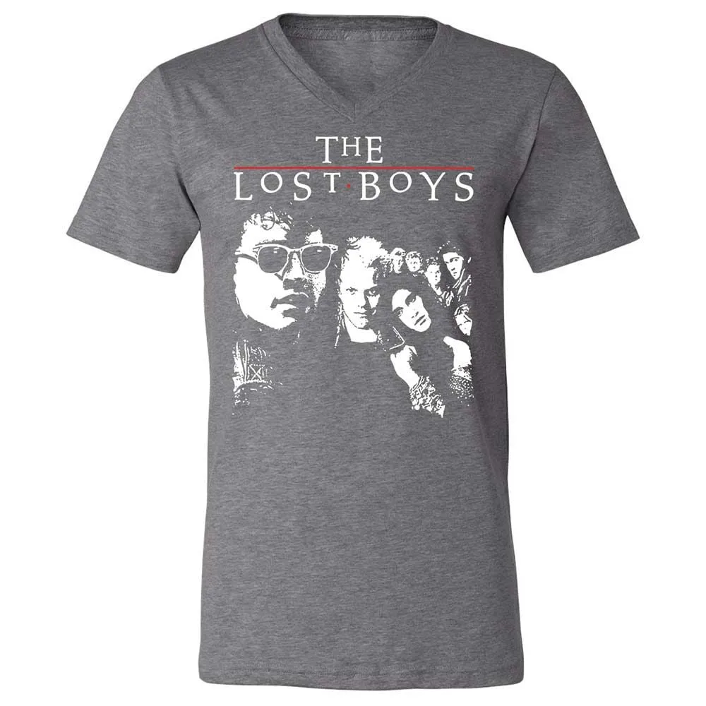 Unisex V-Neck T-Shirt - 187PTJEQ - Deep Heather - 14