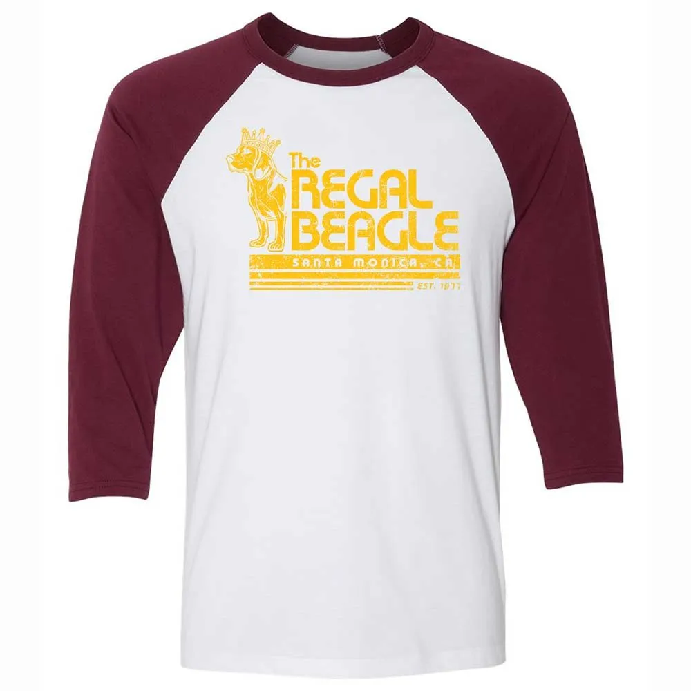 Unisex 3/4 Baseball Tee - UY2U3GTP - White/Maroon - 7