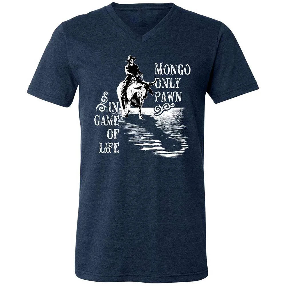 Unisex V-Neck T-Shirt - GUTBBV81 - Heather Navy - 3