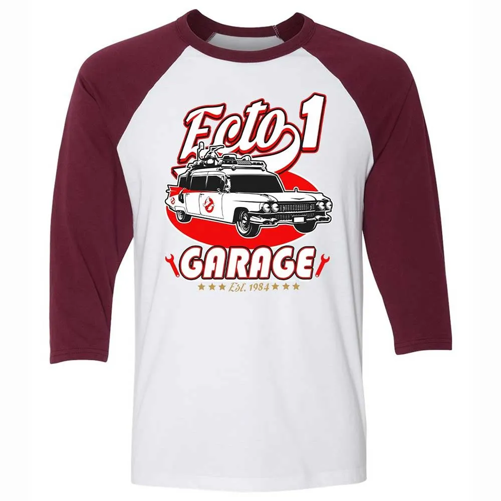 Unisex 3/4 Baseball Tee - SYU5KM6T - White/Maroon - 7