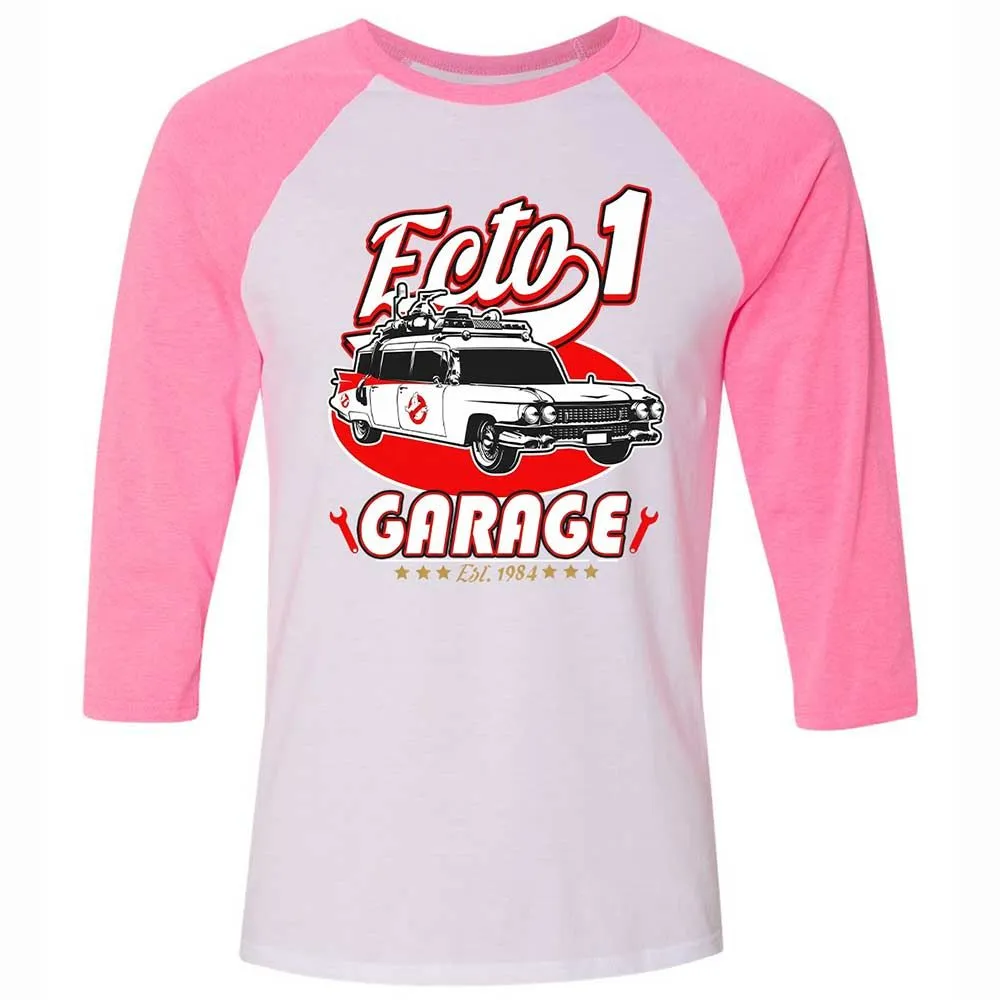 Unisex 3/4 Baseball Tee - SYU5KM6T - White/Neon Pink - 12