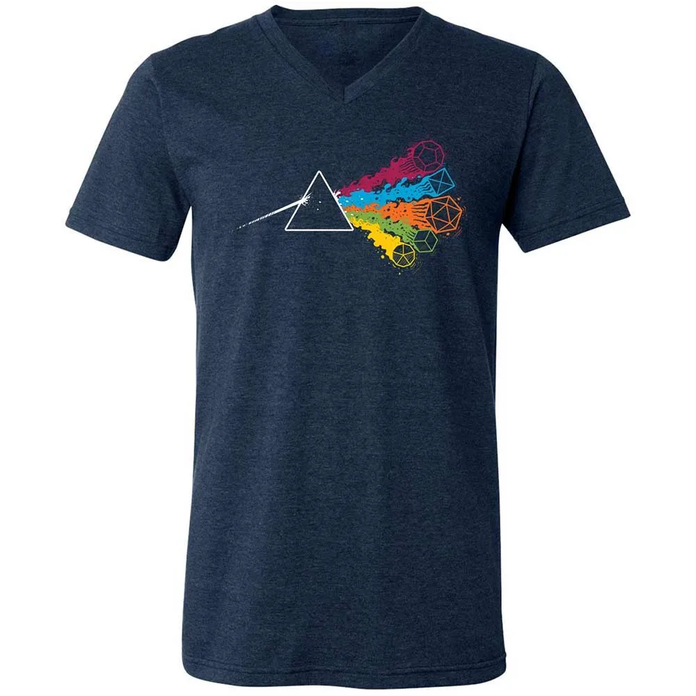 Unisex V-Neck T-Shirt - FLF8HUJN - Heather Navy - 3