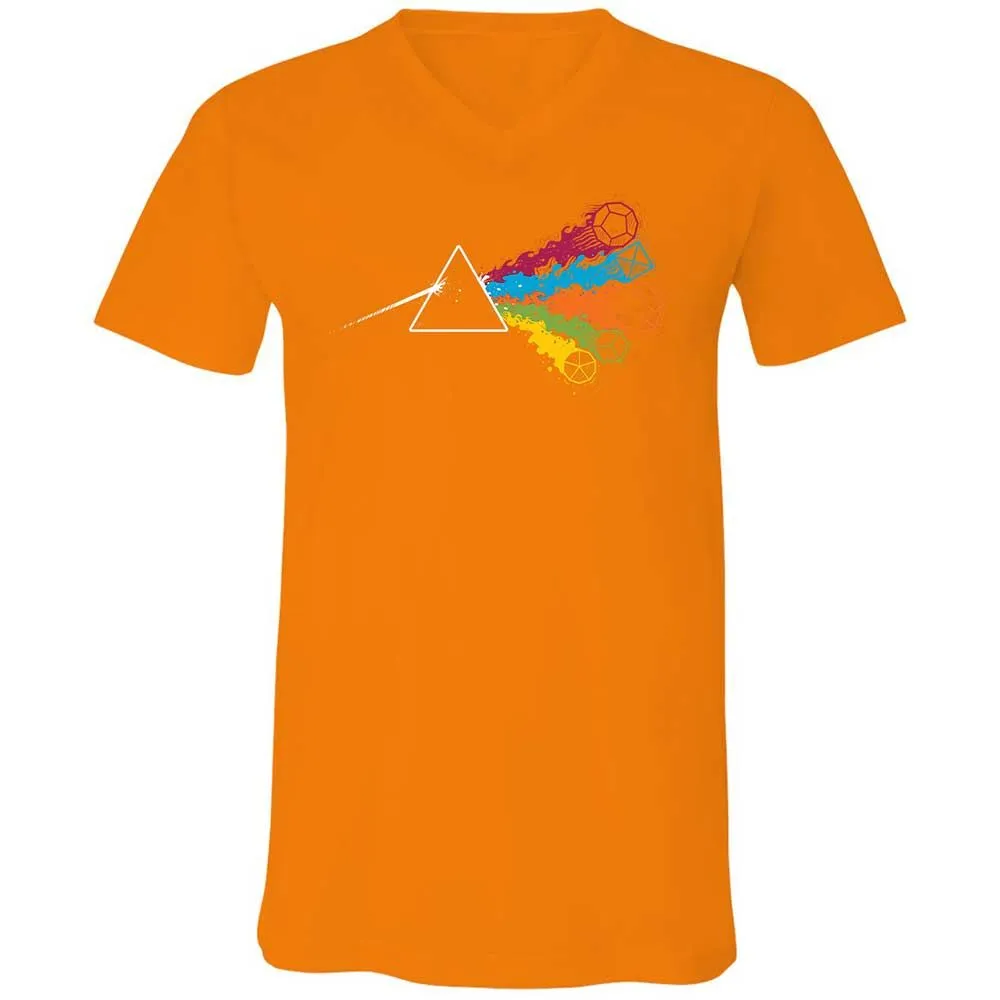 Unisex V-Neck T-Shirt - FLF8HUJN - Orange - 12