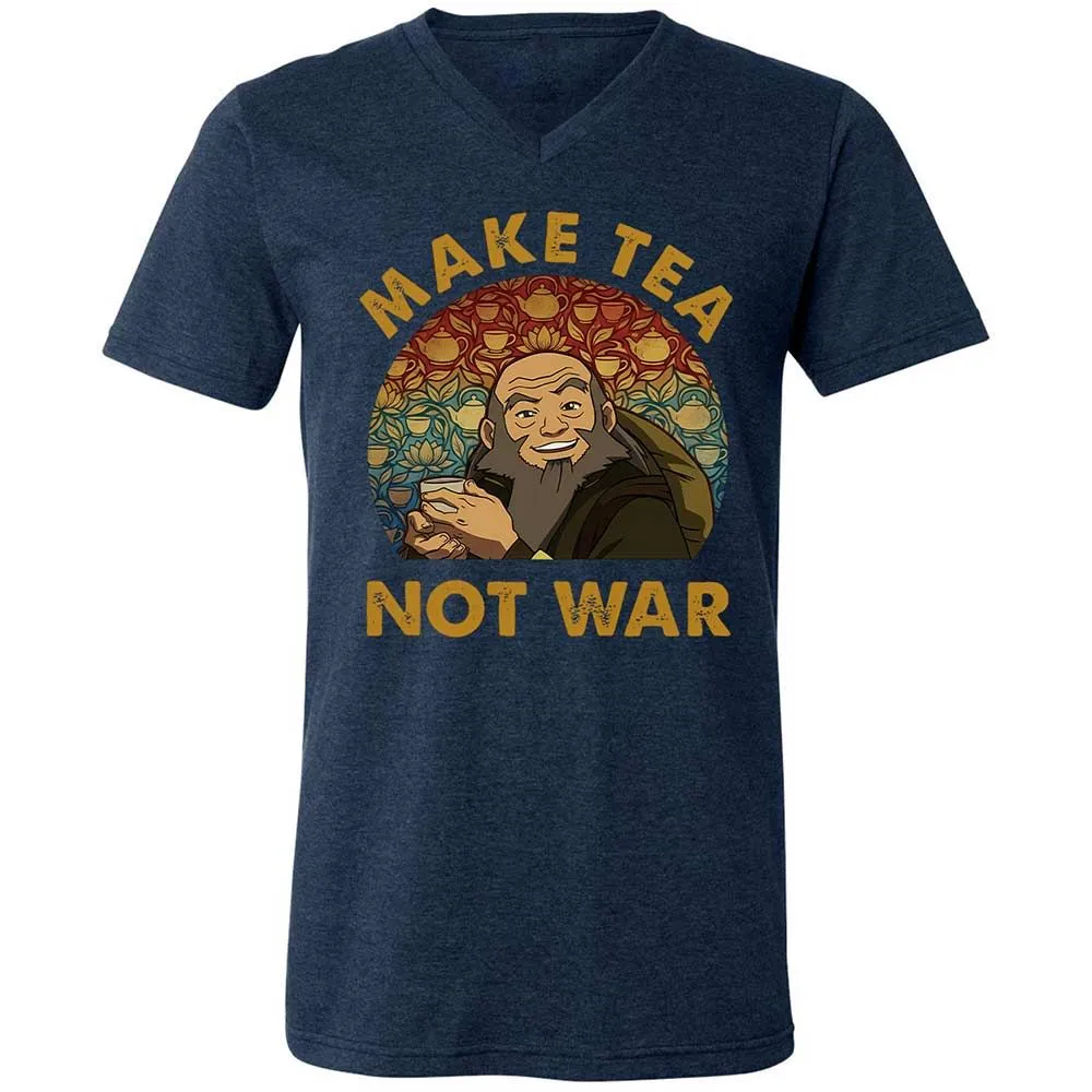 Unisex V-Neck T-Shirt - 9WJNUKF2 - Heather Navy - 3