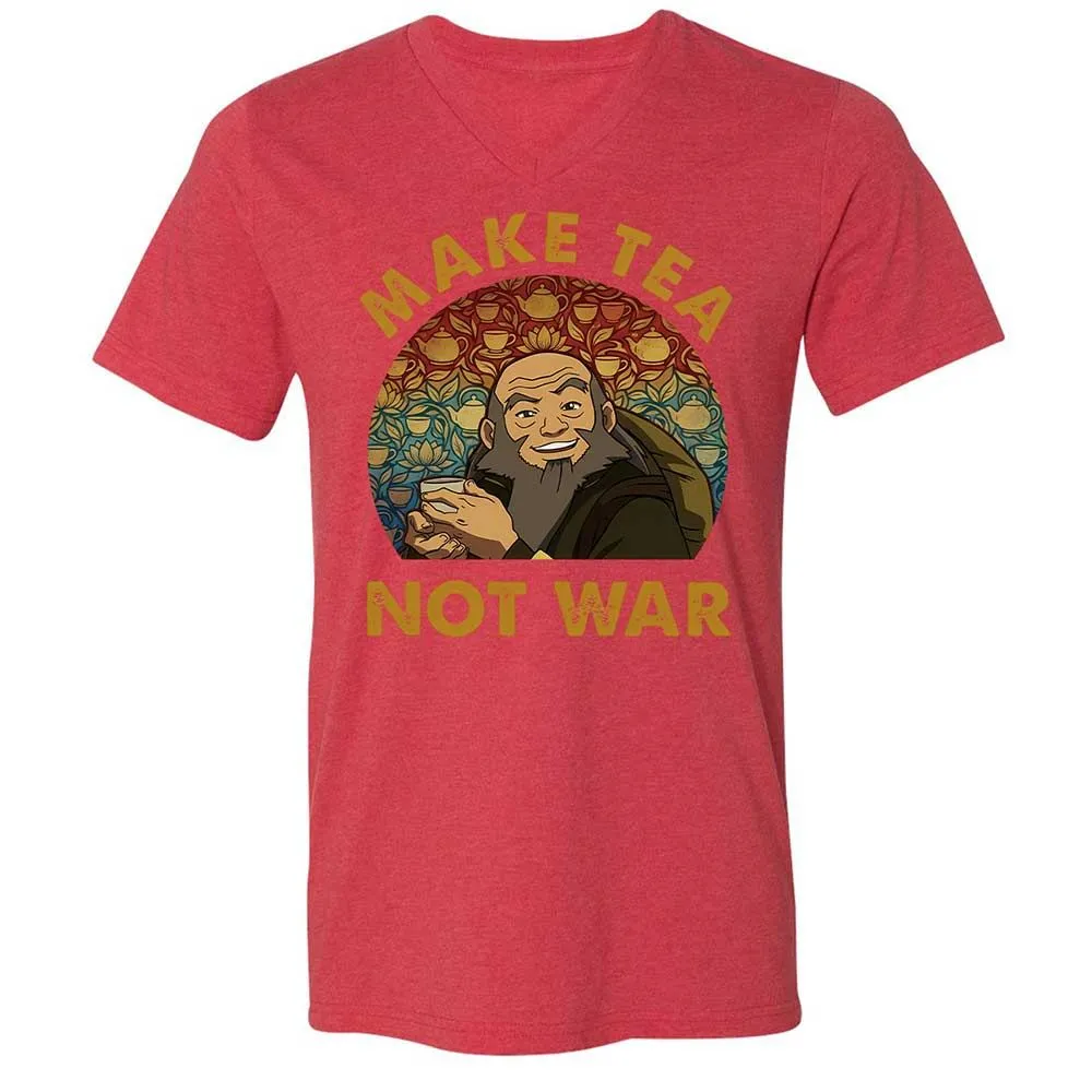 Unisex V-Neck T-Shirt - 9WJNUKF2 - Heather Red - 7