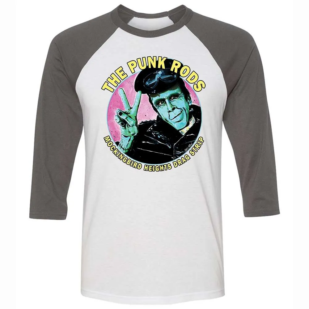 Unisex 3/4 Baseball Tee - B77QHBAS - White/Asphalt - 2