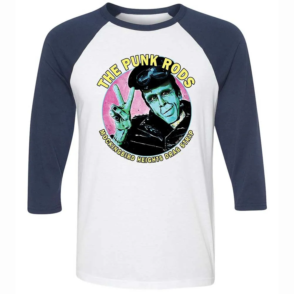 Unisex 3/4 Baseball Tee - B77QHBAS - White/Navy - 8