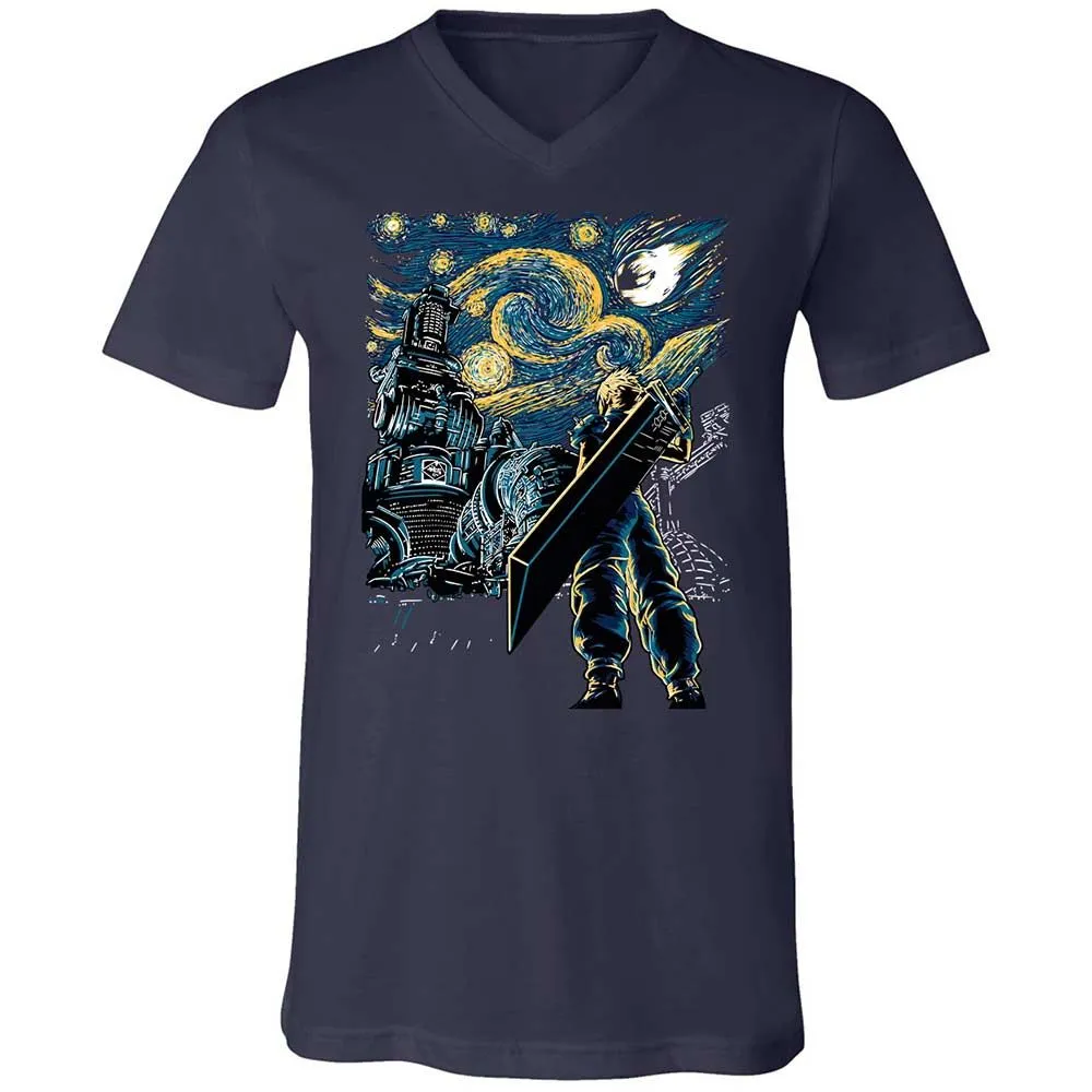 Unisex V-Neck T-Shirt - BH7BAXPF - Navy - 2