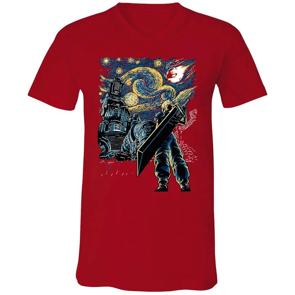 Unisex V-Neck T-Shirt - BH7BAXPF - Red - 6