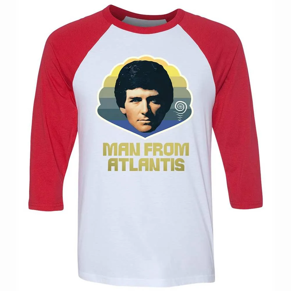 Unisex 3/4 Baseball Tee - 2853KM4T - White/Red - 9