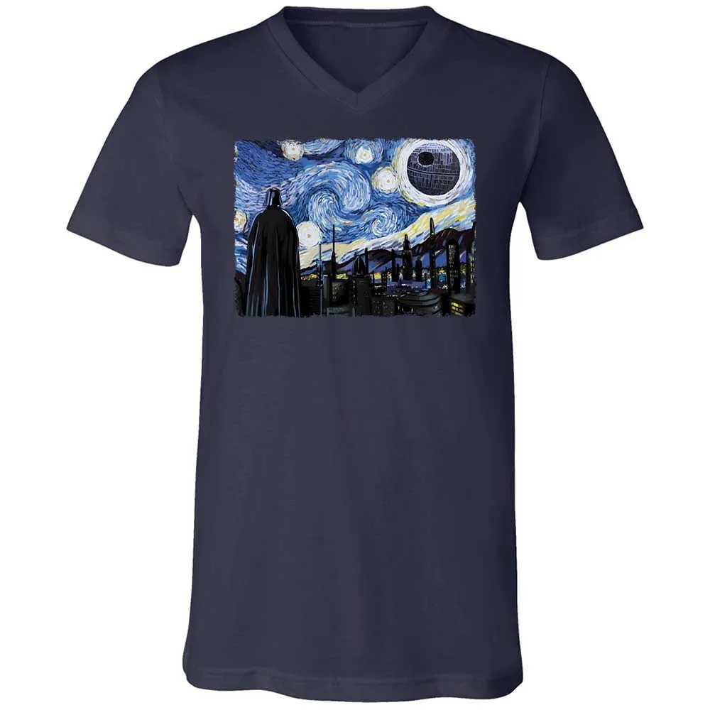 Unisex V-Neck T-Shirt - 9X8DBMHX - Navy - 2