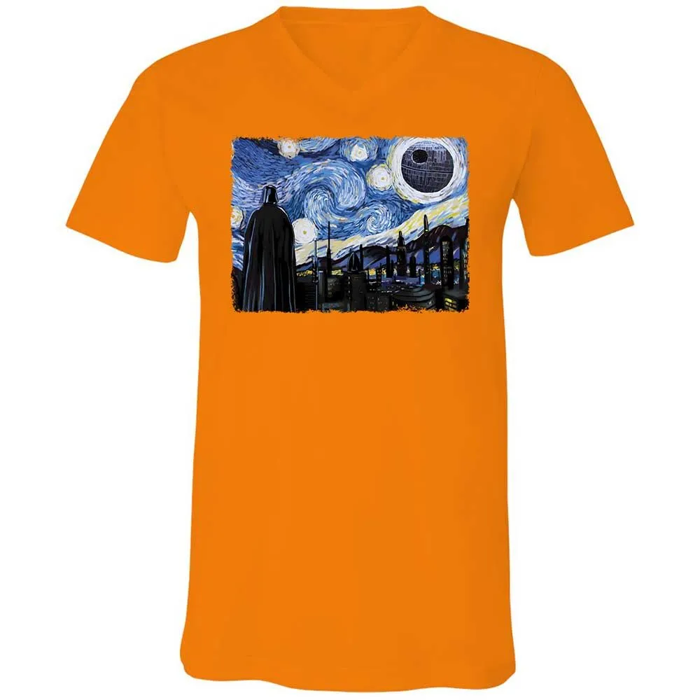 Unisex V-Neck T-Shirt - 9X8DBMHX - Orange - 12