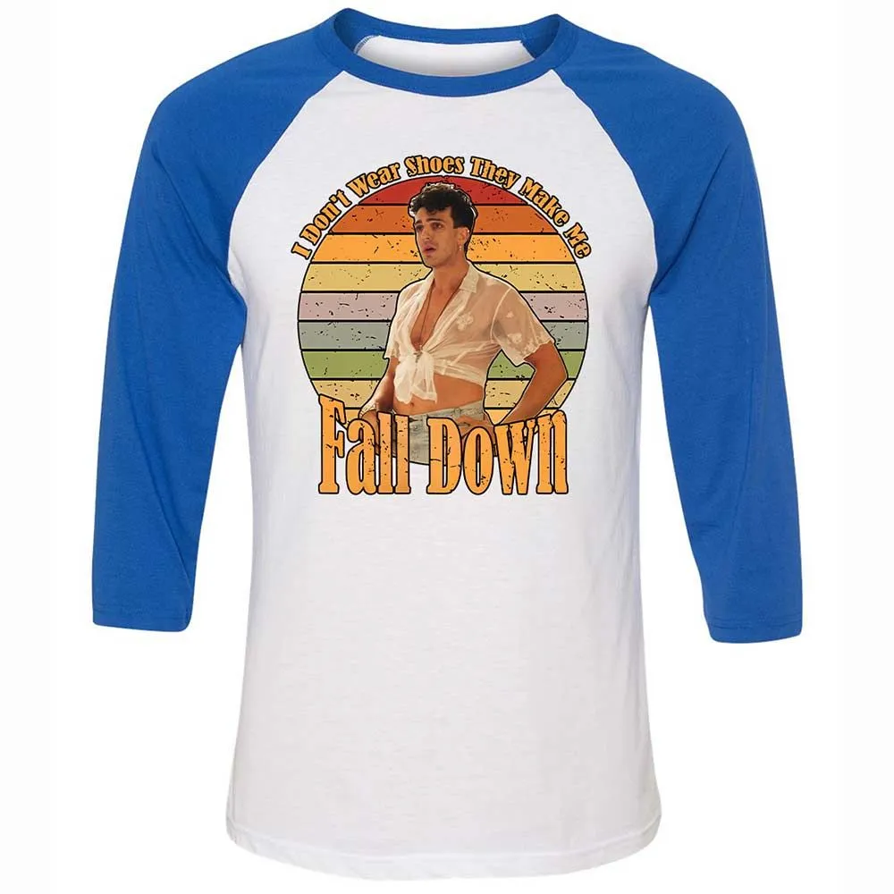 Unisex 3/4 Baseball Tee - Z3E114KV - White/True Royal - 10