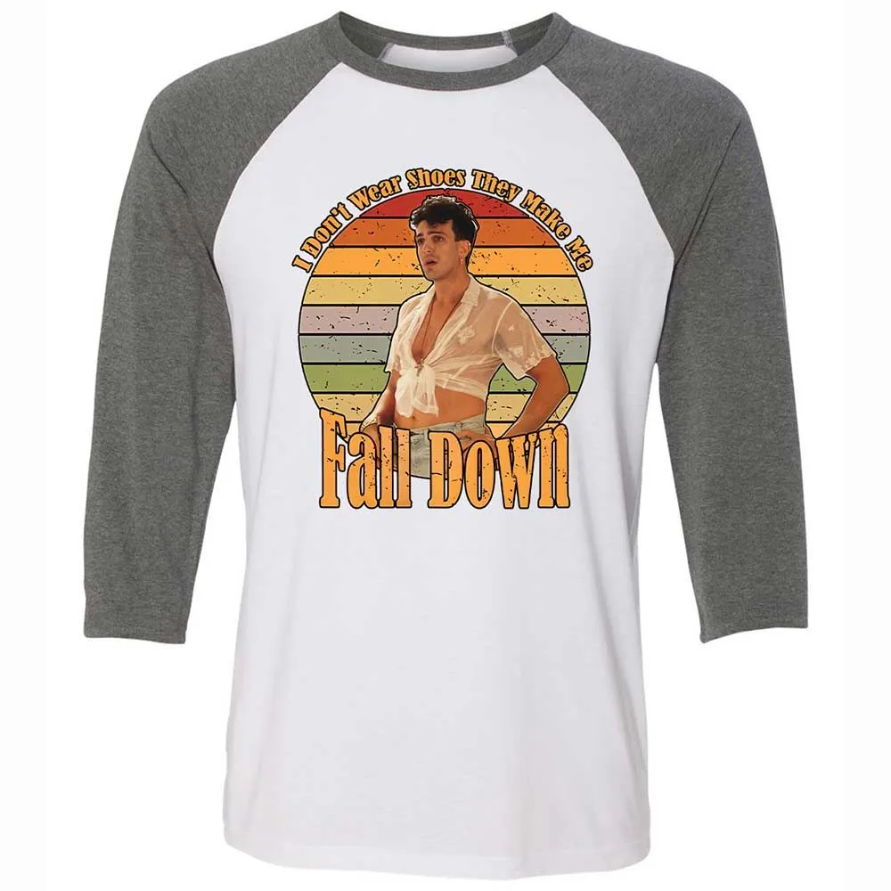 Unisex 3/4 Baseball Tee - Z3E114KV - White/Deep Heather - 11