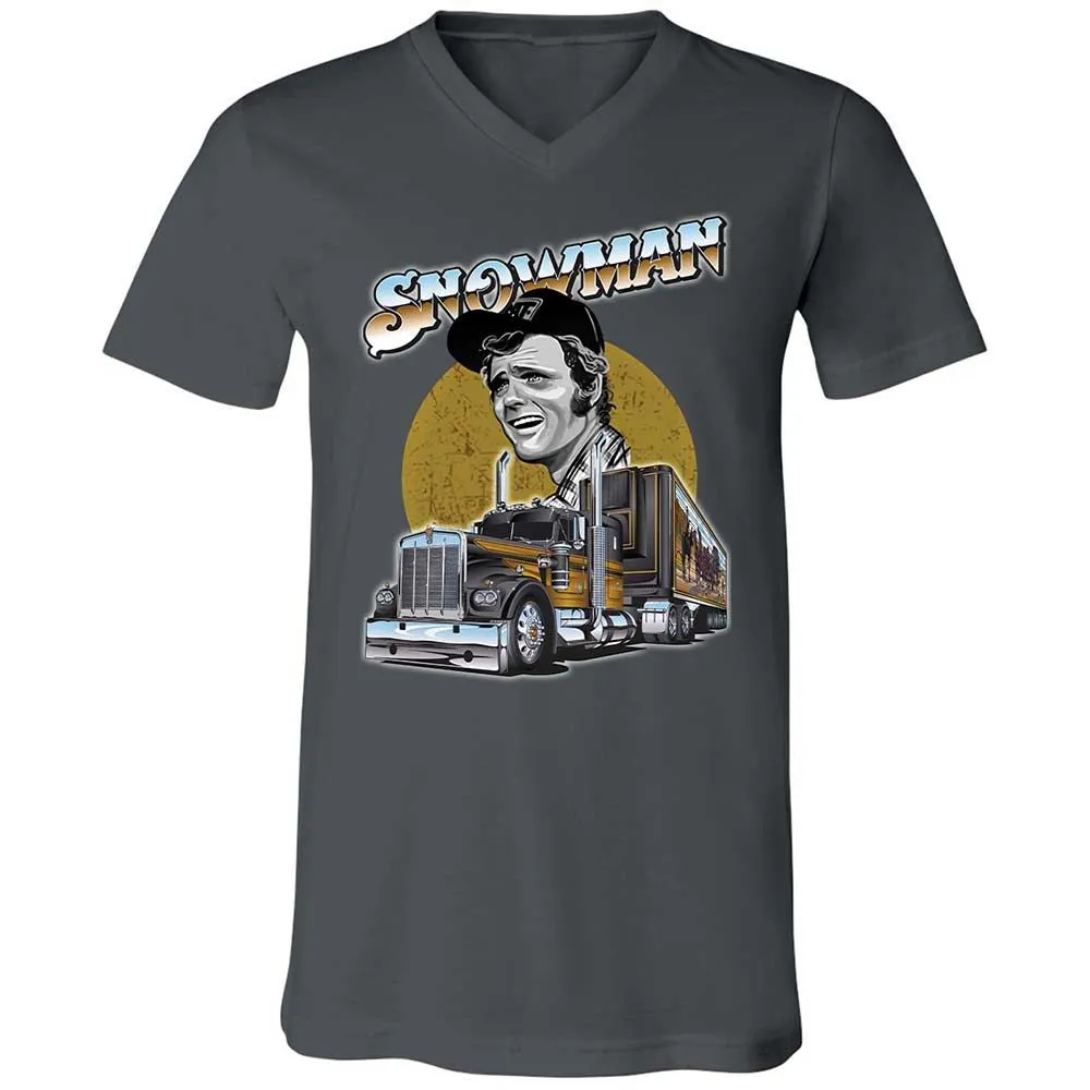 Unisex V-Neck T-Shirt - HZGDBTT7 - Asphalt - 13