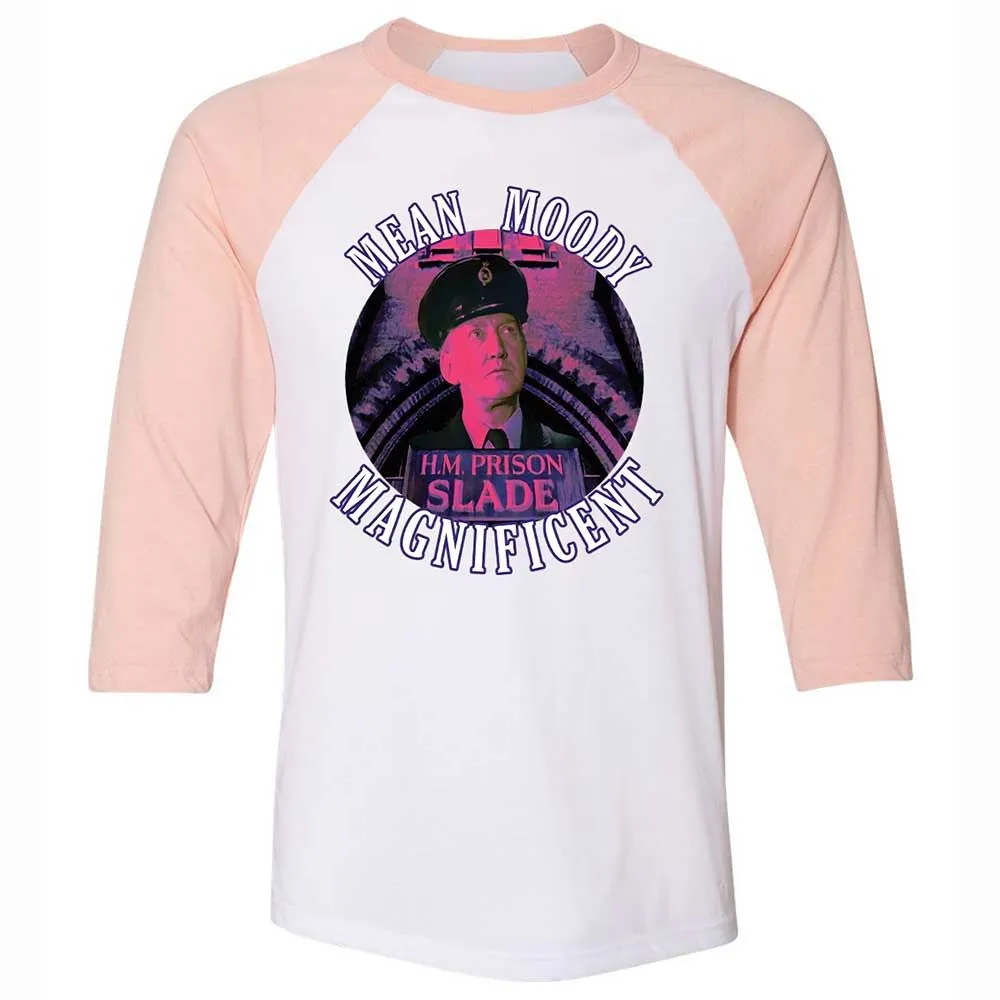 Unisex 3/4 Baseball Tee - R4BRZY4R - White/Heather Peach - 5