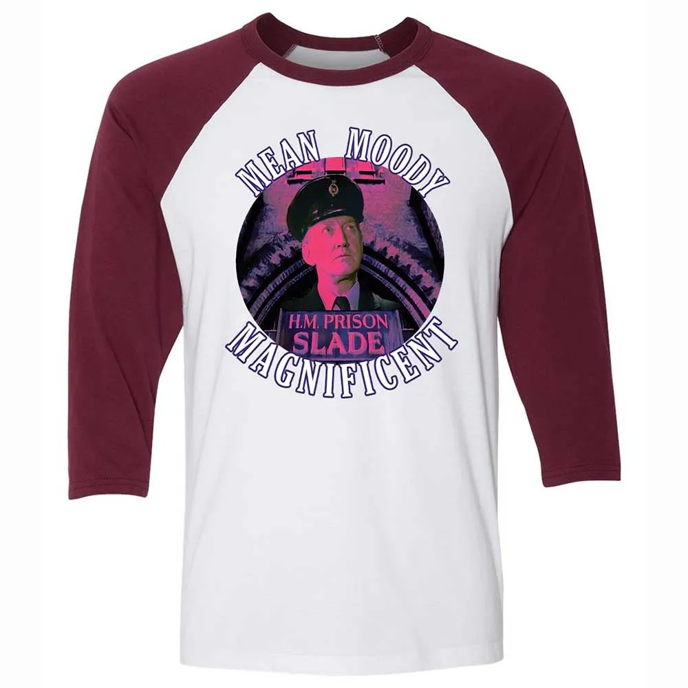 Unisex 3/4 Baseball Tee - R4BRZY4R - White/Maroon - 7