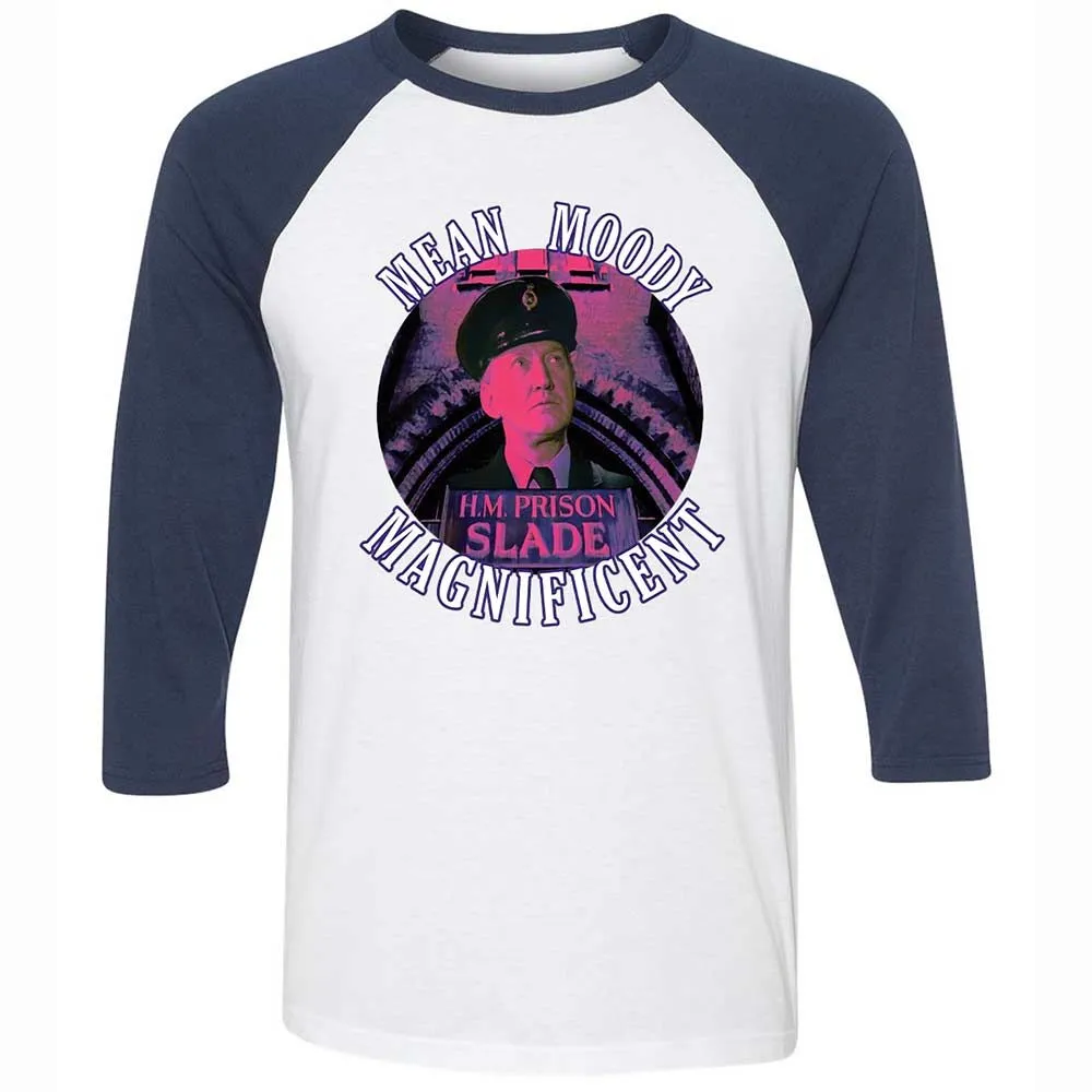Unisex 3/4 Baseball Tee - R4BRZY4R - White/Navy - 8