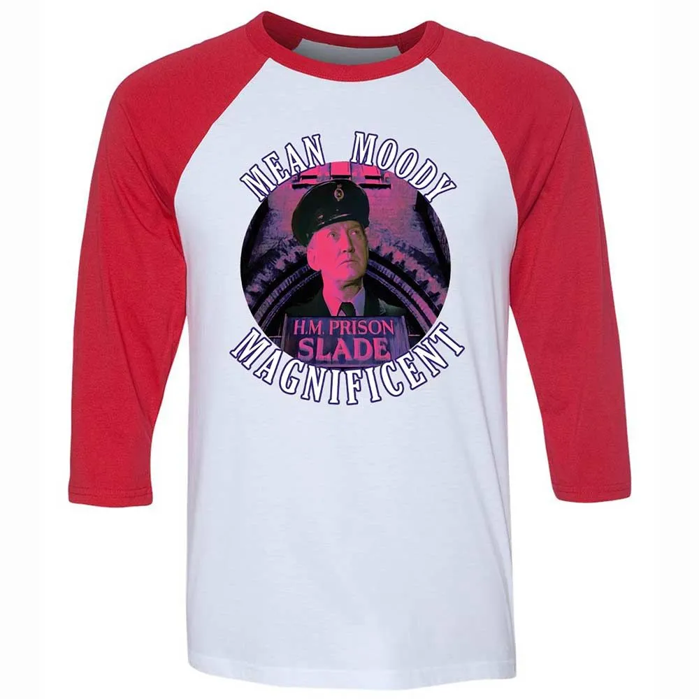 Unisex 3/4 Baseball Tee - R4BRZY4R - White/Red - 9