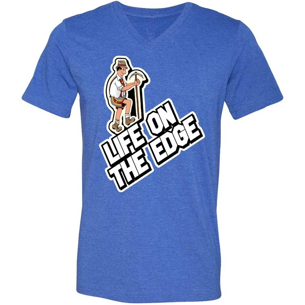 Unisex V-Neck T-Shirt - VVV2KCS2 - Heather True Royal - 5