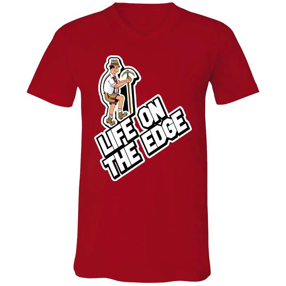 Unisex V-Neck T-Shirt - VVV2KCS2 - Red - 6