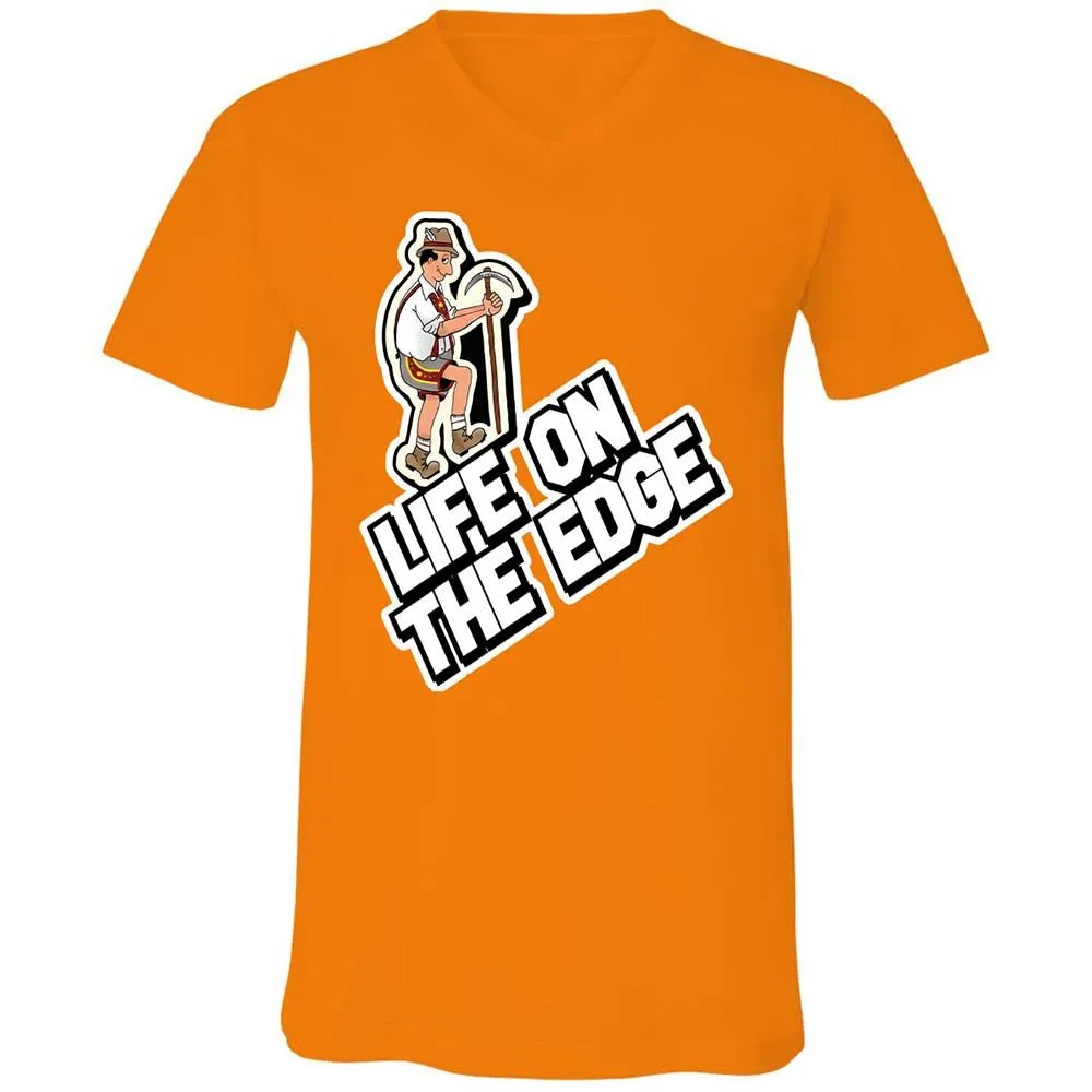 Unisex V-Neck T-Shirt - VVV2KCS2 - Orange - 12