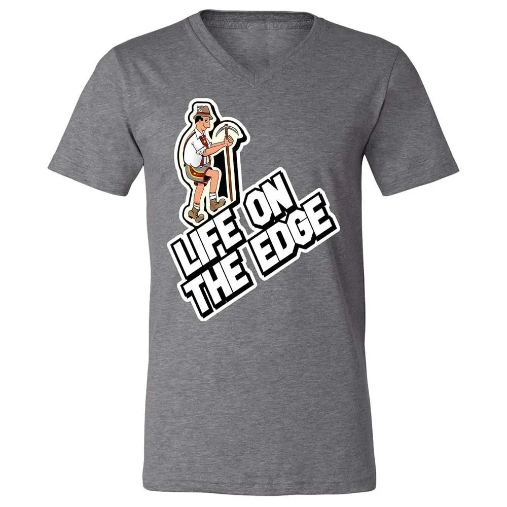 Unisex V-Neck T-Shirt - VVV2KCS2 - Deep Heather - 14